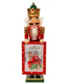 Kurt Adler 15" Nutcracker King Holding Picture Frame In Multicolored
