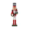 KURT ADLER 15 RED, WHITE AND BLACK NUTCRACKER