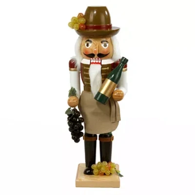 Kurt Adler 15" Wine Farmer Nutcracker In Multi