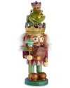 Kurt Adler 15in Holly Wood Frog Prince Nutcracker In Multi