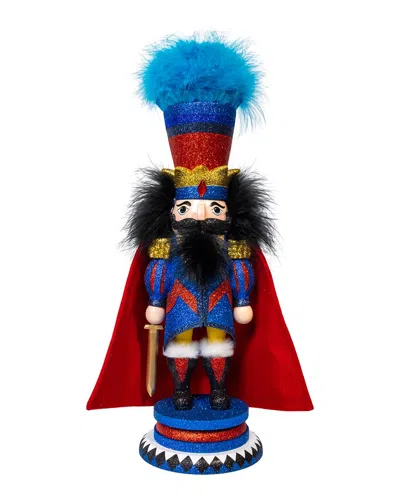 Kurt Adler 15in Hollywood Nutcrackers Red & Blue King Nutcracker In Multi