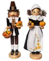 Kurt Adler 15in Pilgrim Nutcrackers 2pc Set