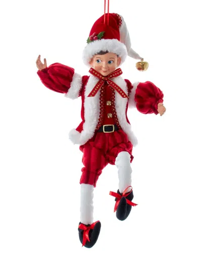 Kurt Adler 15in Red & White Kringle Klaus Elf Ornament