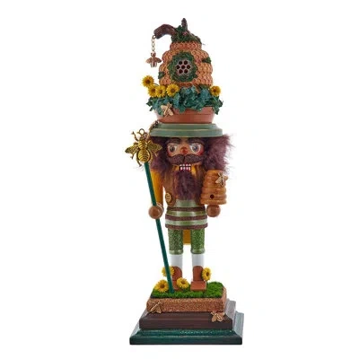 Kurt Adler 15-inch Hollywood Nutcrackers Bee Keeper Nutcracker In Brown