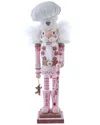 Kurt Adler 16-inch Hollywood Nutcrackers Pink Gingerbread Baker Nutcracker In Pink