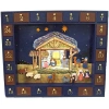Kurt Adler 16.75-inch Nativity Advent Calendar 25 Pieces In Blue