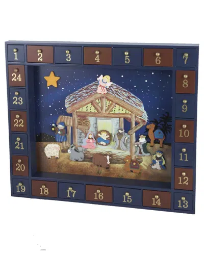 Kurt Adler 16.75in Nativity Advent Calendar
