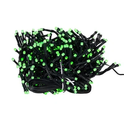 Kurt Adler 16-foot 480-light Rgb Led Multifunction Green Wire Cluster Garland With Remote In Multicolor