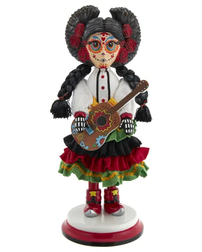 Kurt Adler 16in Hollywood Nutcrackers Day Of The Dead Girl Nutcracker In Multi
