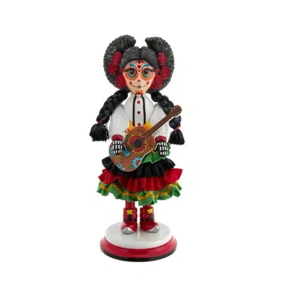 Kurt Adler 16-inch Hollywood Nutcrackers Day Of The Dead Girl Nutcracker In Multicolored