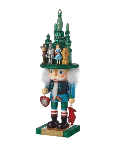 Kurt Adler 16oz Holly Wood Nutcracker In Green