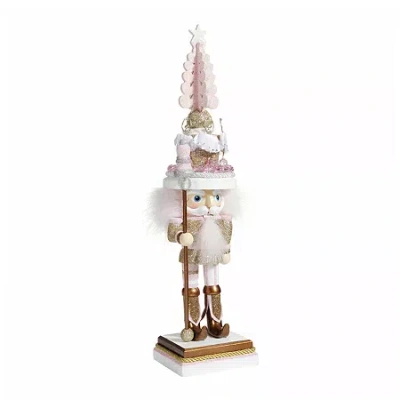 Kurt Adler 17.5-inch Hollywood Ballet And Tree Nutcracker In White