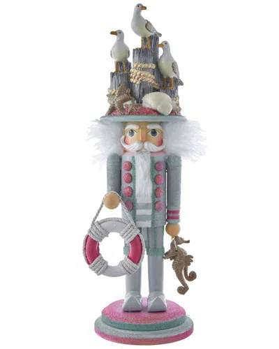 Kurt Adler 18-inch Hollywood Pink & Green Ballet Soldier Nutcracker In Gray