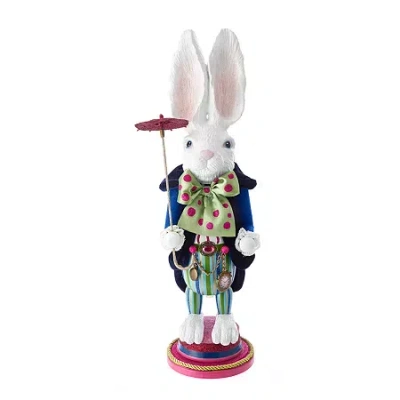 Kurt Adler 18-inch Hollywood White Rabbit Nutcracker In Multi
