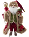 Kurt Adler 18-inch Kringles Elegant Red Santa In Multi