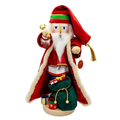 Kurt Adler 18 Inch Steinbach North Pole Santa Nutcracker (32nd In Series) In Red
