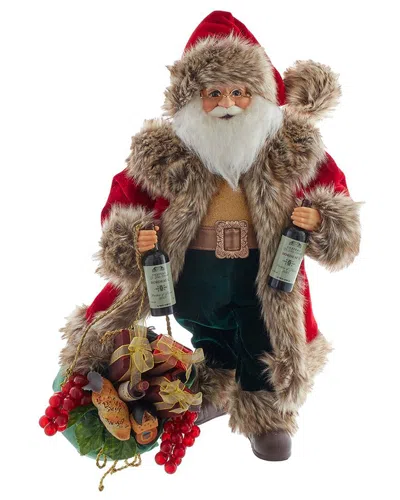 Kurt Adler 18 Kringles Vineyard Santa In Multi