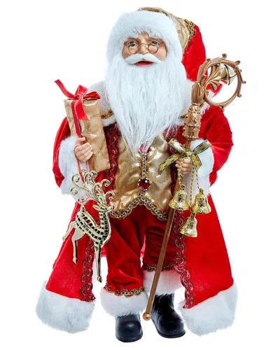 Kurt Adler 18 Standing Red & Gold Santa
