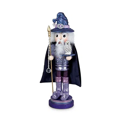 Kurt Adler 18 Wooden Wizard Nutcracker In Multi