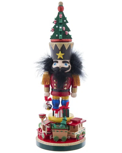 KURT ADLER KURT ADLER 18.5-INCH HOLLYWOOD NUTCRACKERS WITH TRAIN NUTCRACKER