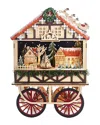 Kurt Adler 18.9in Wagon Santa Christmas Village Tablepiece In Multicolor