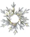 Kurt Adler 18in Flocked Pine Wreath