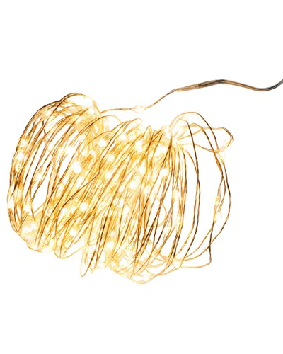 Kurt Adler 200-light Warm White Led Rice Lights In Silver