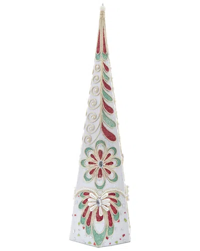 Kurt Adler 20.5-inch Mistletoe Red In White
