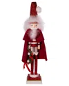 Kurt Adler 20in Hollywood Red Skinny Nutcracker With Wreath In Red