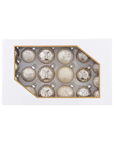 Kurt Adler 20pc Mercury Ball Christmas Ornament Set