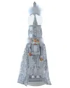 Kurt Adler Battery Operated 22-inch Hollywood Nutcrackers Musical Silver Nutcracker With Water Globe In Blue
