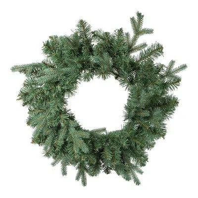 Kurt Adler 24" Polyvinyl Chloride Wreath In Green