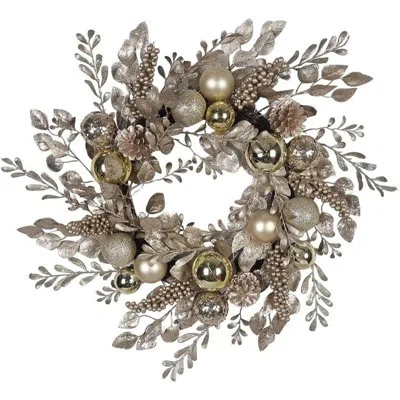 Kurt Adler 24" Styrofoam Wreath In Gold
