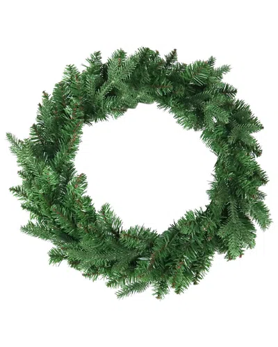 Kurt Adler 24in Unlit Jackson Pine Wreath In Green