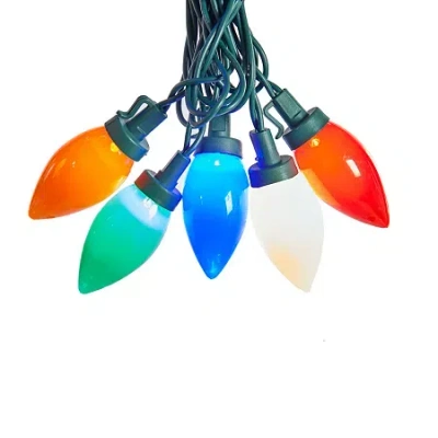 Kurt Adler 25-light Multi-colored Led C9 Bulb Constant String Lights