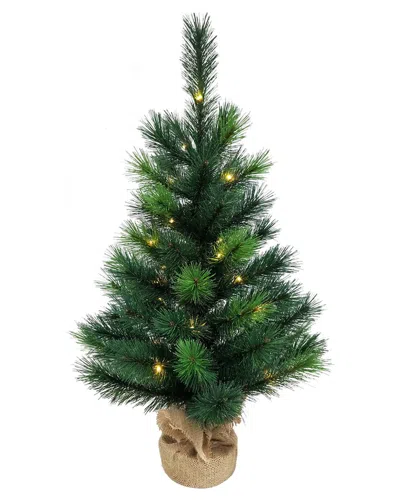 Kurt Adler 2.5ft Battery-operated Miniature Pine Tree In Green