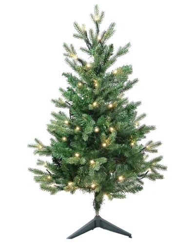 Kurt Adler 3-foot Warm White Led Jackson Pine Tree In Green