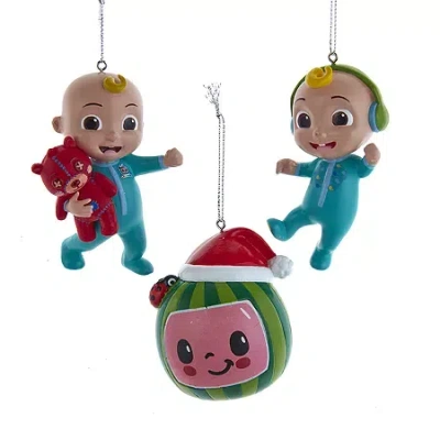 Kurt Adler 3-pc. Cocomelon Christmas Ornament In Multi