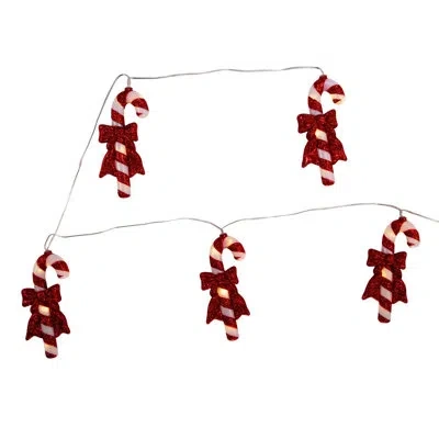 Kurt Adler 30 Light 5 Piece Candy Canes String Lights