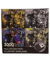 Kurt Adler 3000-light 98ft Cluster Garland With Warm White Led Lights In White
