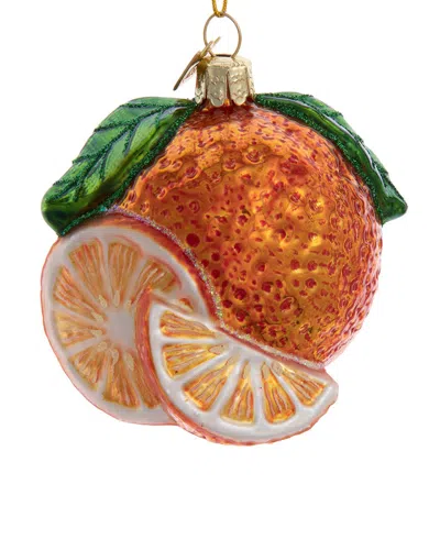 Kurt Adler 3.25in Noble Gems Orange Glass Ornament In Multicolor