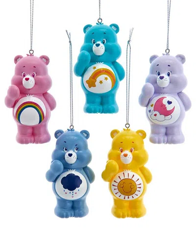 Kurt Adler 3.5 Care Bears Ornament Set In Multi