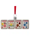 Kurt Adler 3.5in Noble Gems Glass Mahjong Ornament In Multi