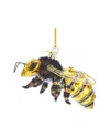 Kurt Adler 3.75in Noble Gems Glass Honey Bee Ornament In Yellow