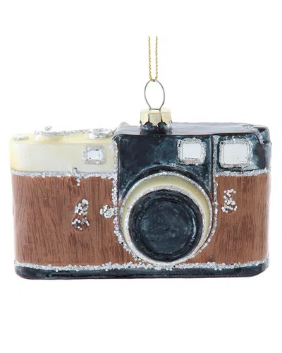 KURT ADLER KURT ADLER 4.25IN GLASS CAMERA ORNAMENT