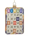 Kurt Adler 4.53in Glass Bingo Ornament In Multi