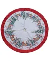 Kurt Adler 48-inch Velvet Beaded Tree Skirt In Multi