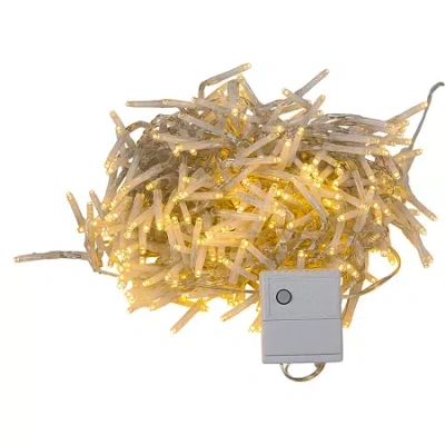 Kurt Adler 480 Light 15.7-foot Warm White Led Cluster String Lights In Yellow