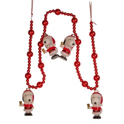 Kurt Adler 4-foot Peanuts Lighted Snoopy Garland In Red