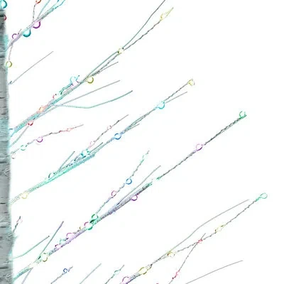 Kurt Adler 4-foot Pre-lit Rgb Fairy Led White Birch Tree